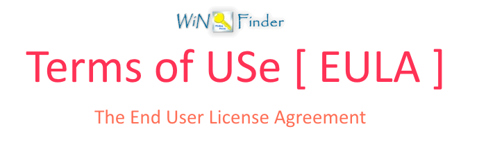 Terms of Use (EULA) 1 End user License agreement