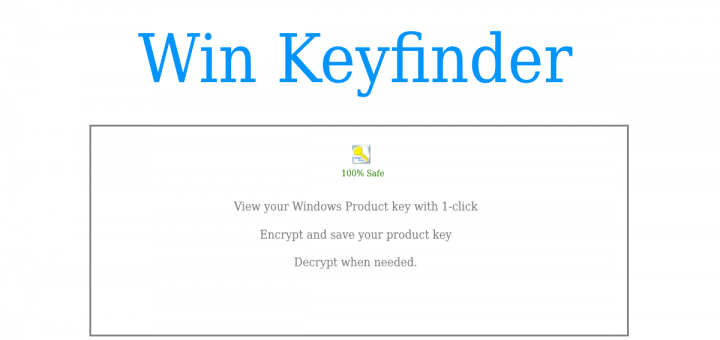 Win keyfinder